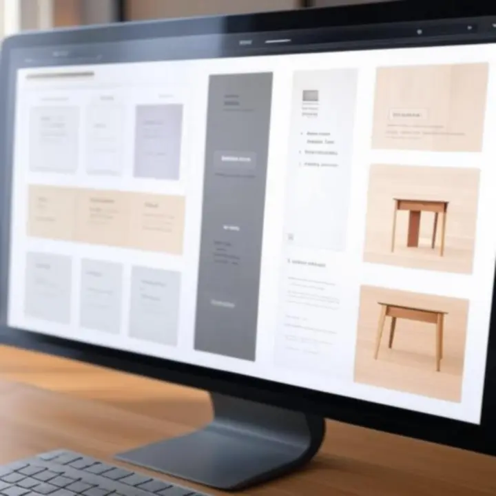 Widok panelu użytkownika klienta MeblooCraft na ekranie komputera